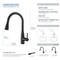 Kibi Bari-T Single Handle Pull Down Kitchen Sink Faucet, Matte Black KKF2016MB - alternate 5